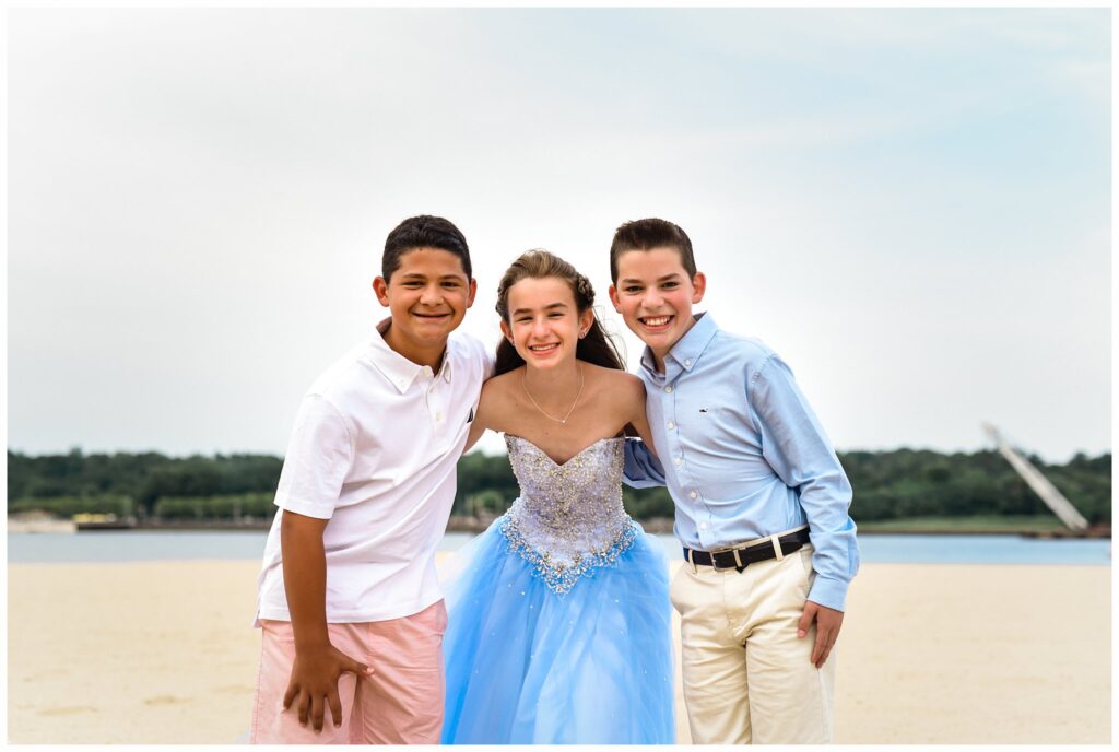 Long Island Beach Bat Mitzvah Photos besties