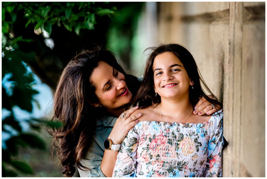 Urban Bat Mitzvah Family Photos mom and daughter