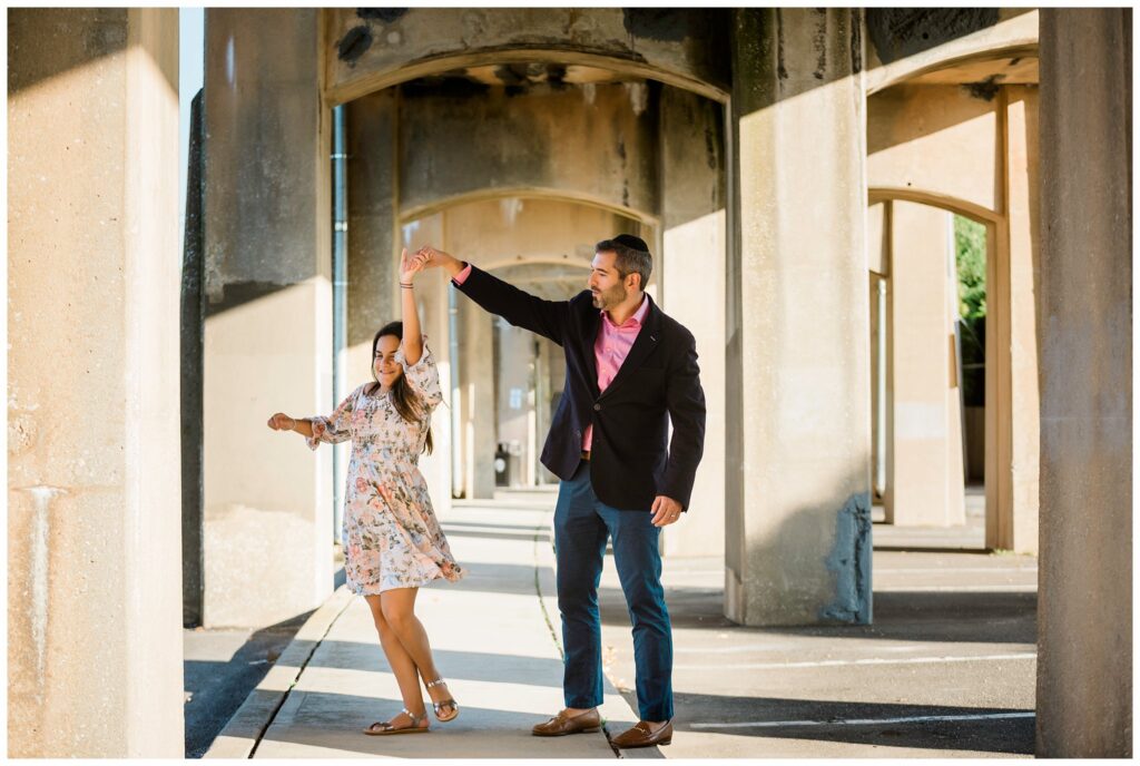 Urban Bat Mitzvah Family Photos dad dance