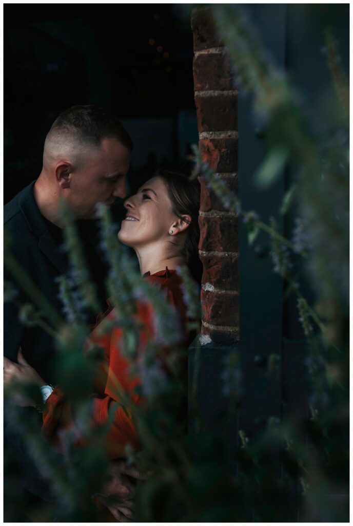 Brooklyn Bridge Engagement Photos shoot through