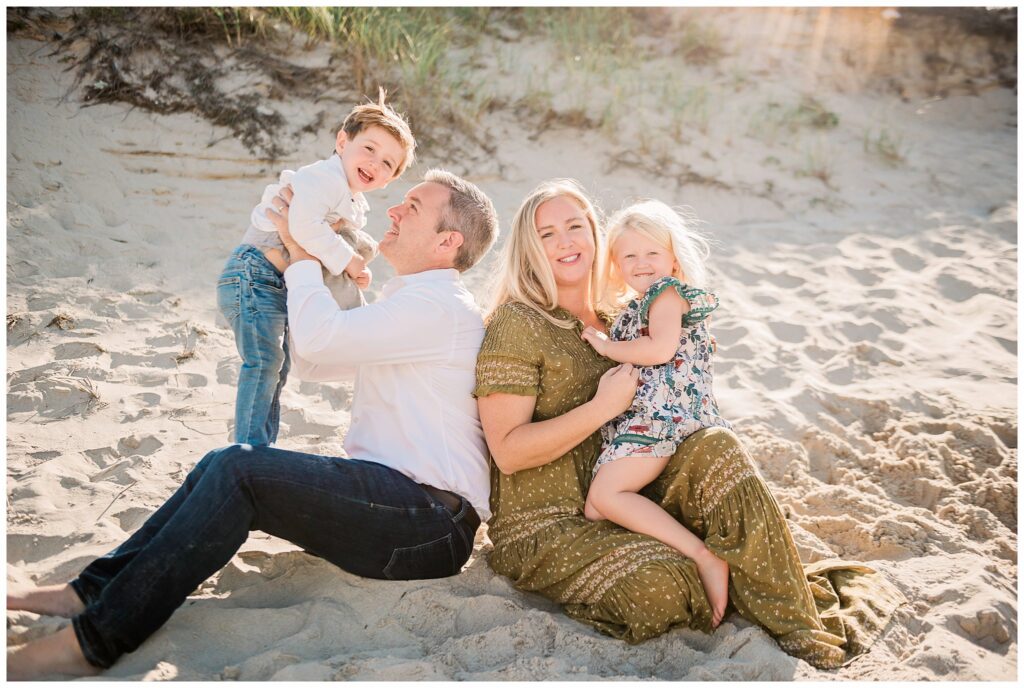 Ocean Beach Club Atlantic Beach Family Photos morning light