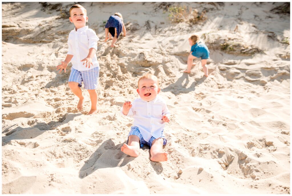 Ocean Beach Club Atlantic Beach Family Photos playful kids