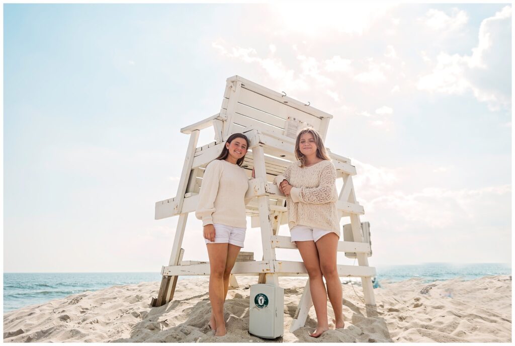 Ocean Beach Club Atlantic Beach Family Photos lifeguard stand 