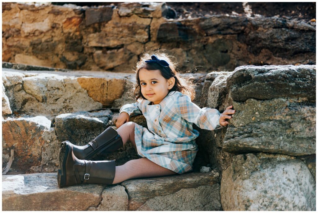 Gerry Park three year old photos stone stairs