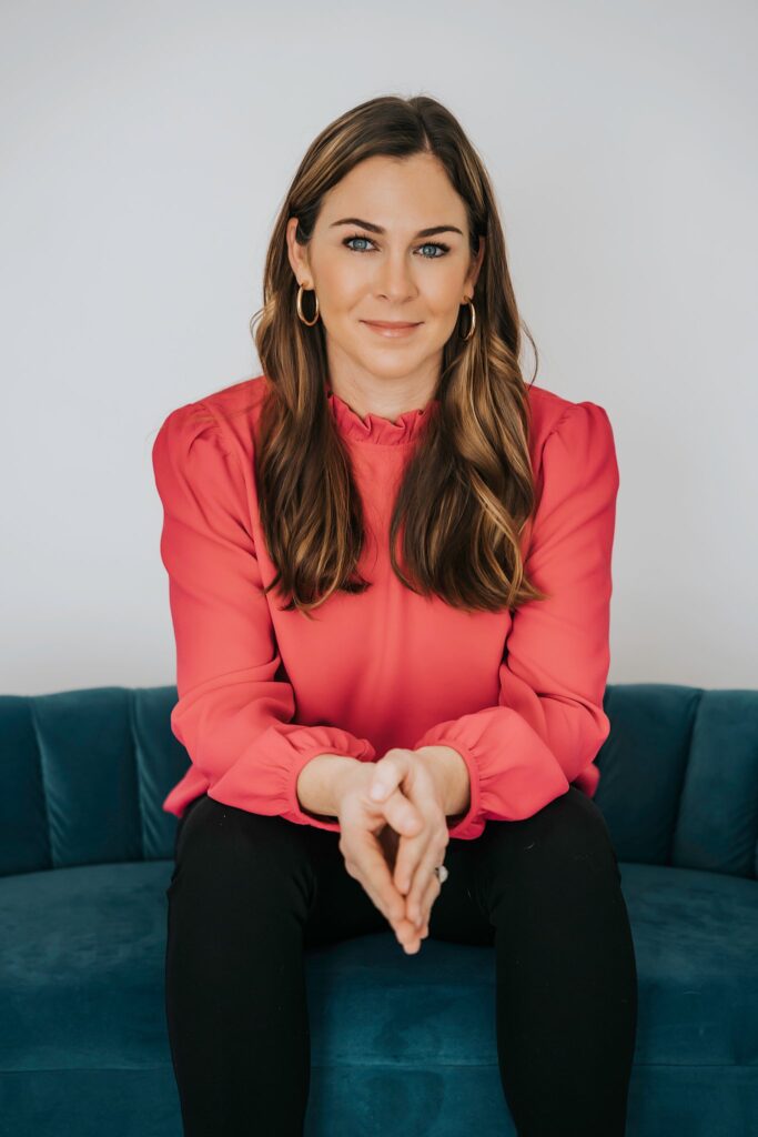 Realtor Head Shots Long island and NYC pink blouse