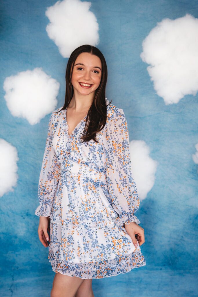 16 Birthday Studio Photo Shoot Long Island NYC dreamy clouds