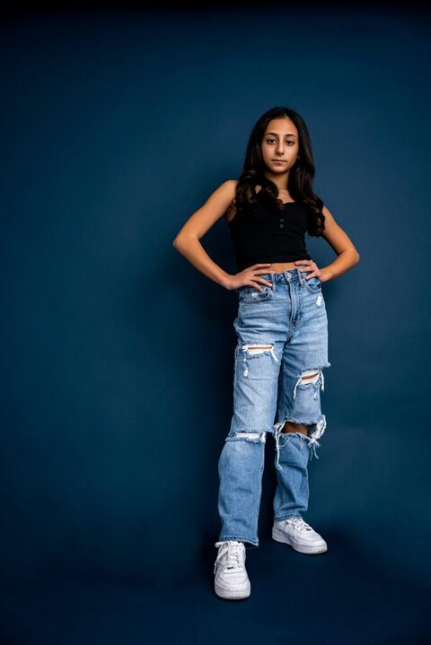 Teen Head Shots with Personality Long Island NYC 90s jeans