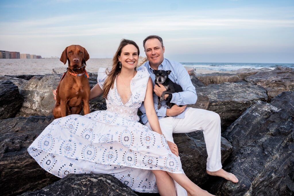 dog portraits Long Beach Long Island jetty