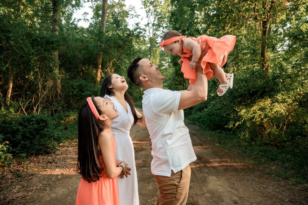 Family Photos Hempstead Lake State Park Oceanside fly baby