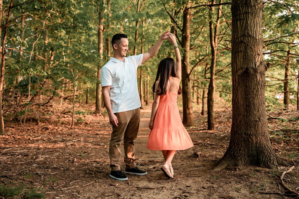 Family Photos Hempstead Lake State Park Oceanside dad and daughter twirl