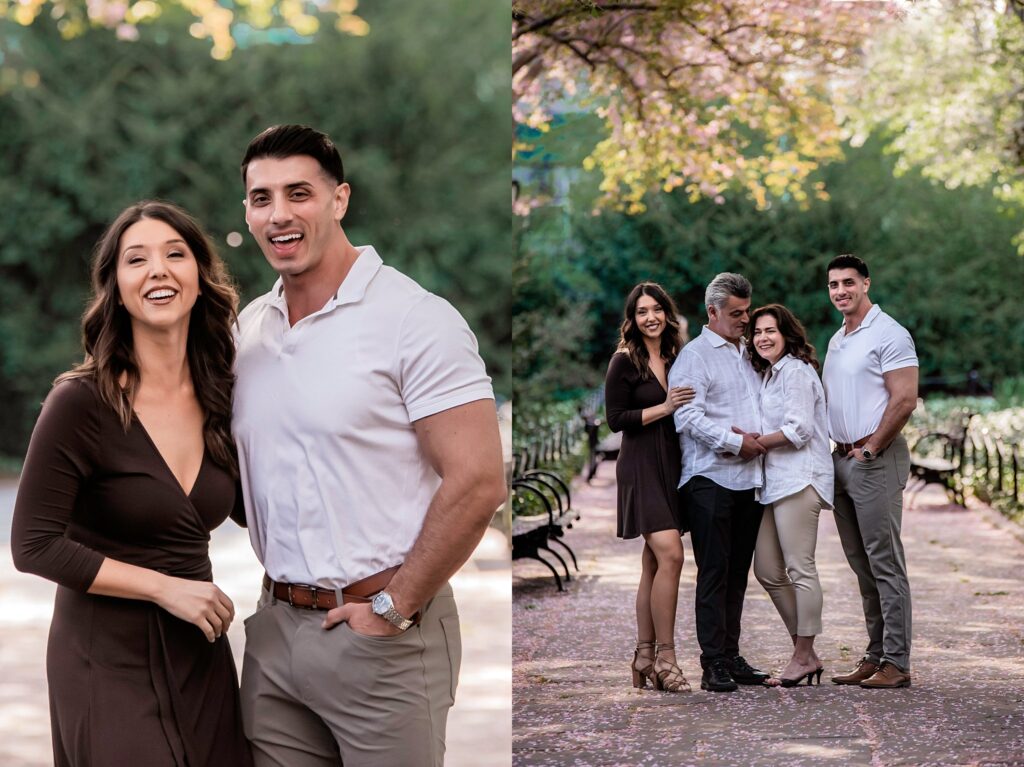 Adult Children Family Photos Central Park brother and sister