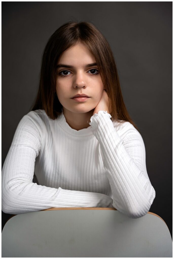 headshots for teenagers with dreams Long Island serious face