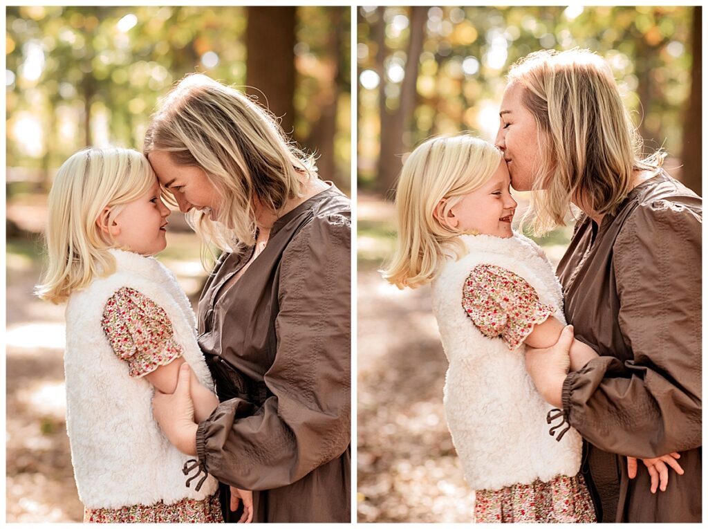 The Whole Big Family Together for Playful Photos mom and her baby girl