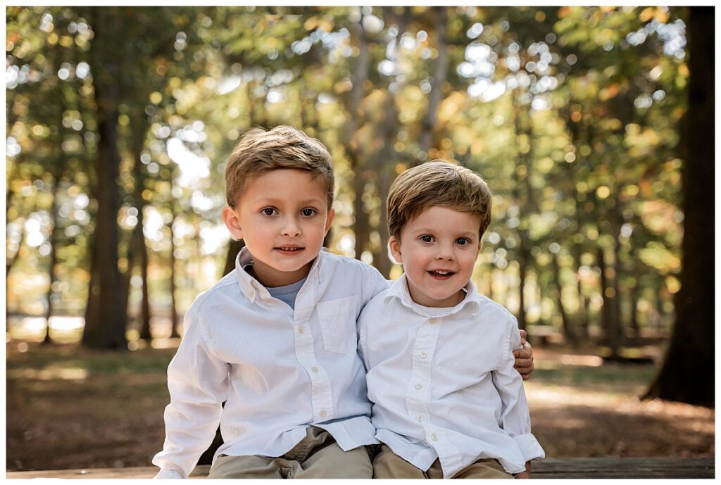 The Whole Big Family Together for Playful Photos brothers