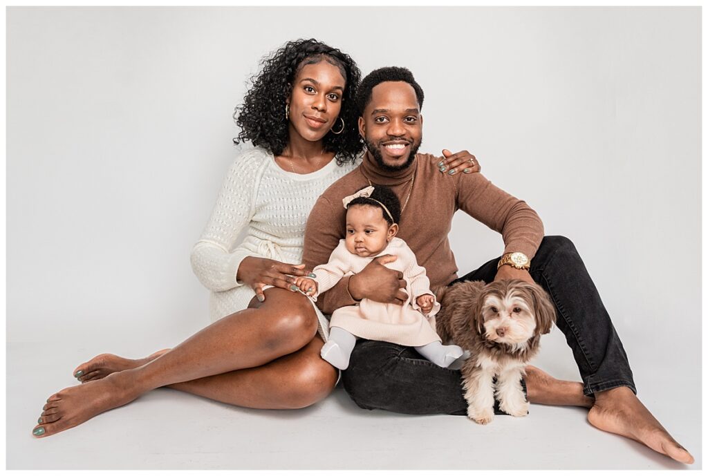 Long Island Studio High End Minimalist Family Portraits neutrals