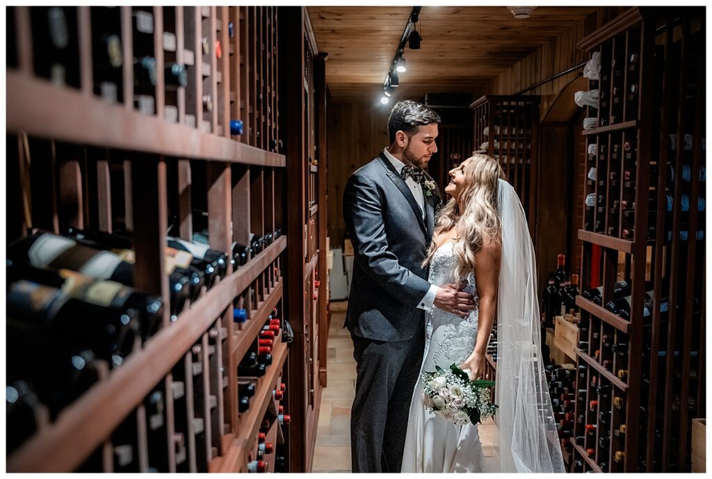 New York City November Wedding wine cellar