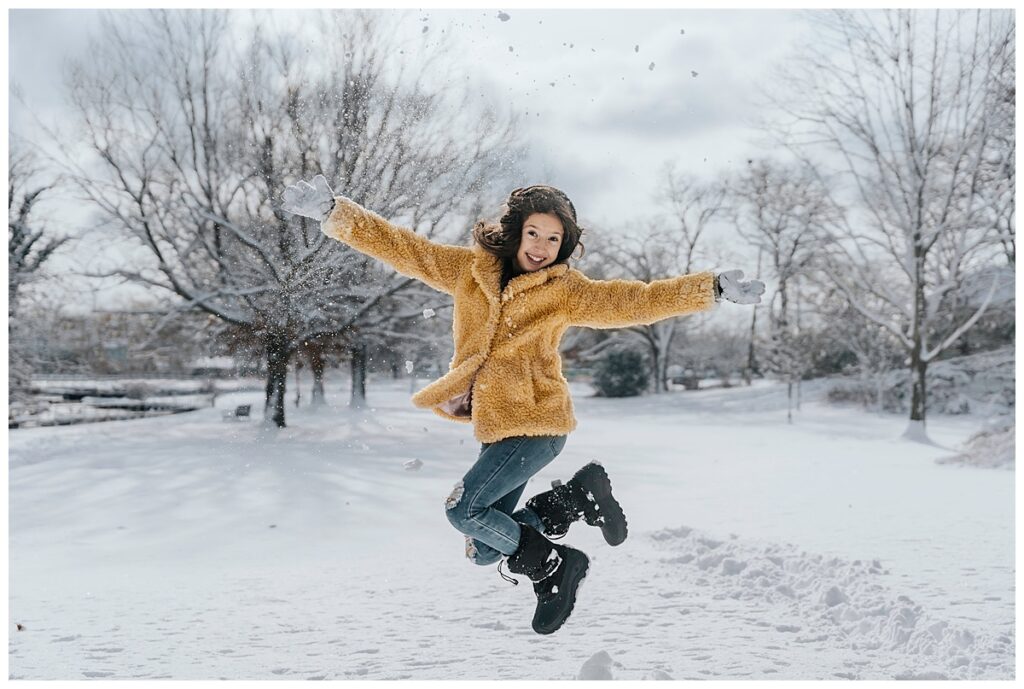 The best portrait photographer on long island snow