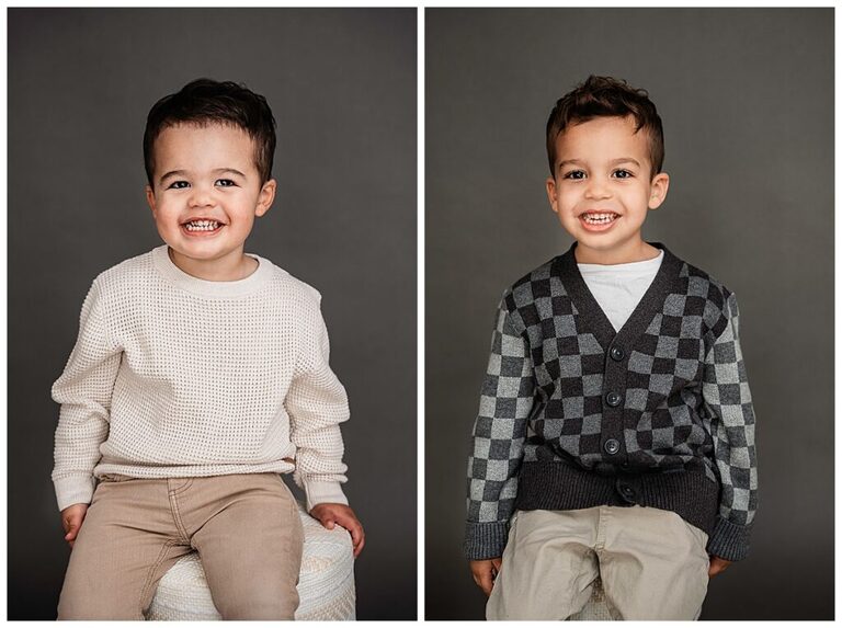 Sweet and Simple Family Photos in the Studio brothers