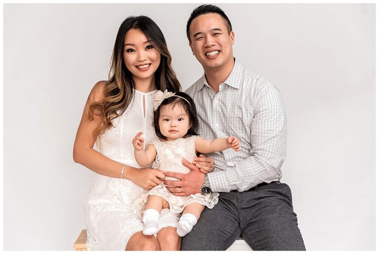 Light and Bright Family Photos in the Studio neutrals