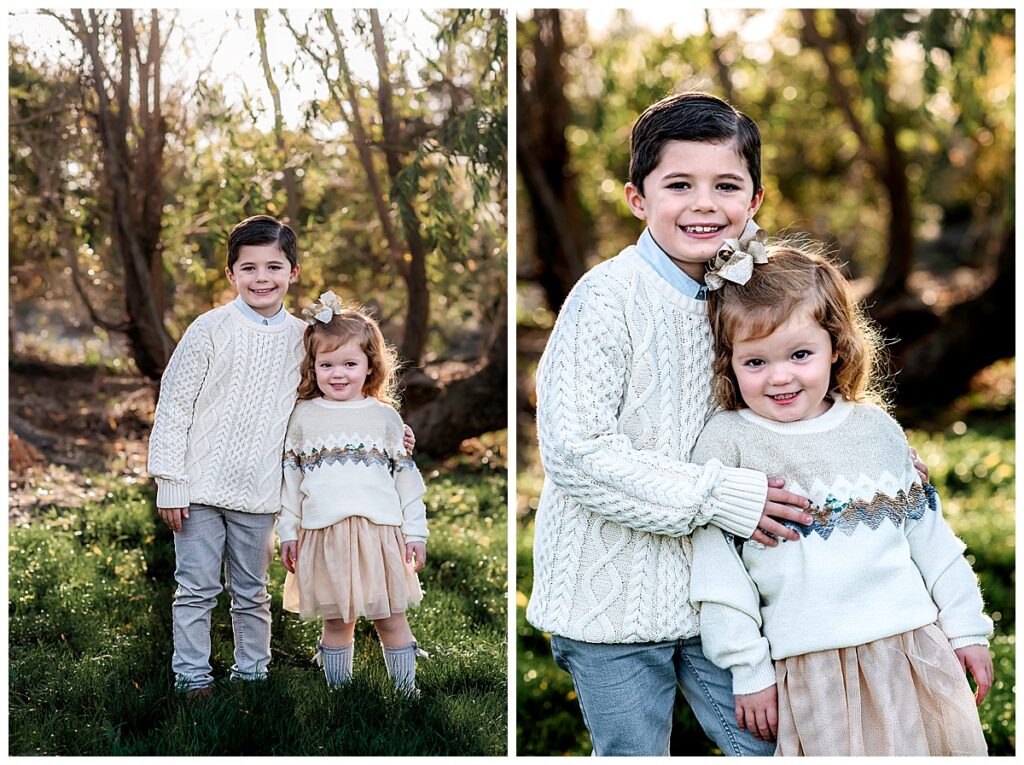 Lively and Heartfelt Family of Four Photos brother and sister