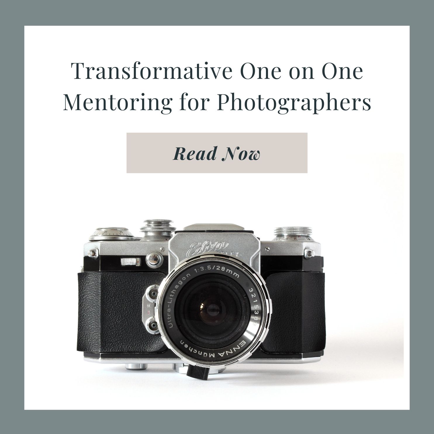 Transformative one on one mentoring for Photographers lessons