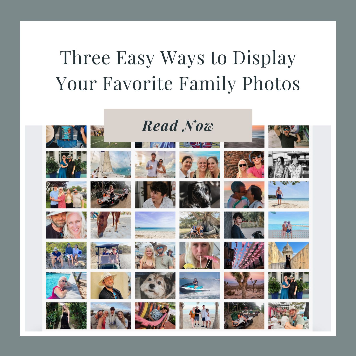 Three Easy ways to display your favorite family photos leslie levine photography