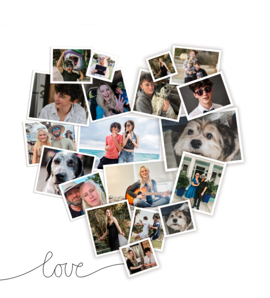 Three Great Mother's Day Photo Gifts that She Will Love heart shaped photo collage