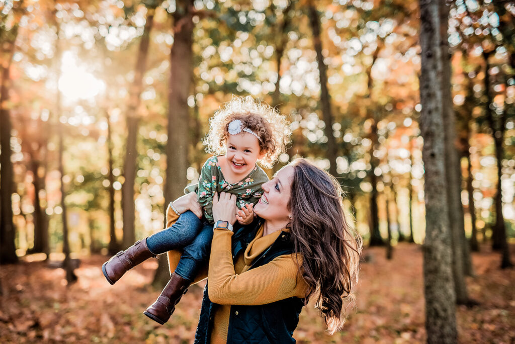 Why I Love This Joyful Portrait of Mother and Child fall colors