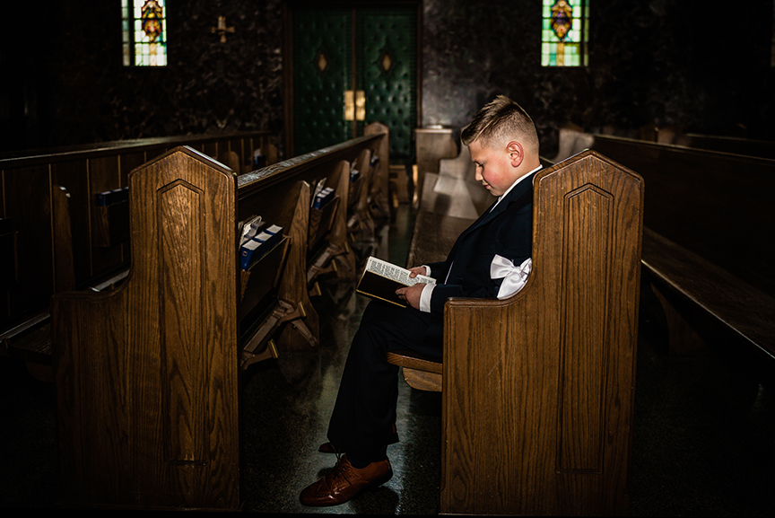 Long Island Communion Photographer in church