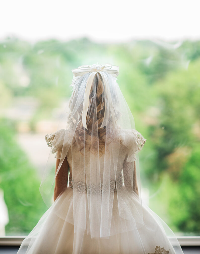 Long Island Communion Photographer window