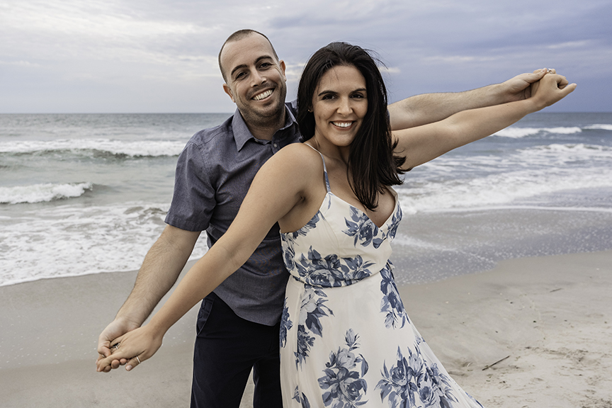 Long Island Natural Couple Photographer playful