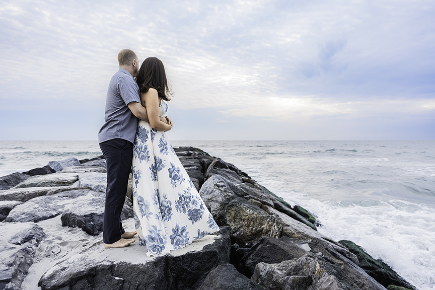 Long Island Natural engagement photos quiet