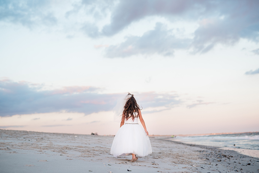 Long Island Communion Photographer beach