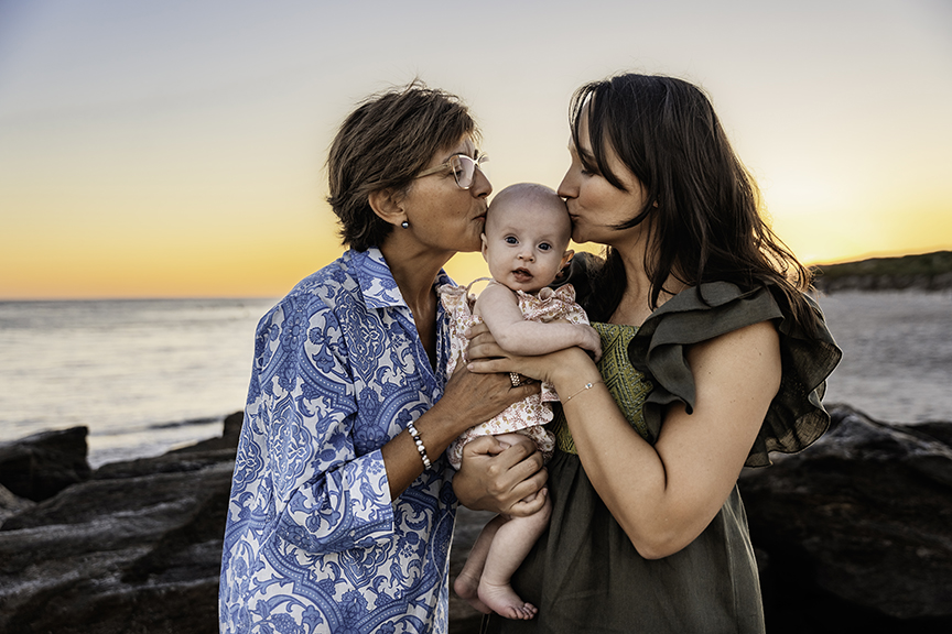 Easy Going Family Photos at the beach on Long Island generations