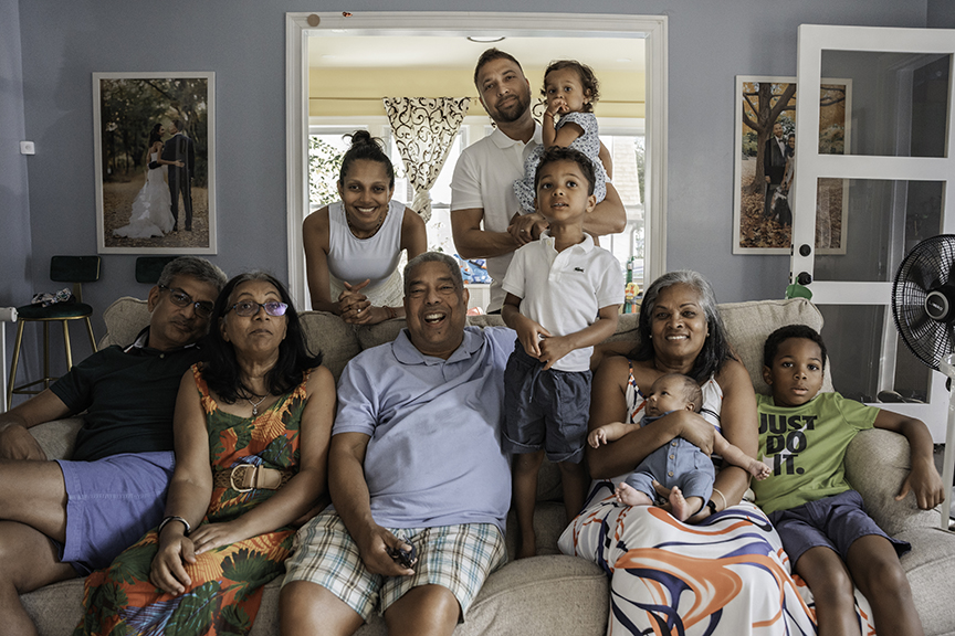 Long Island In Home Photographer big family