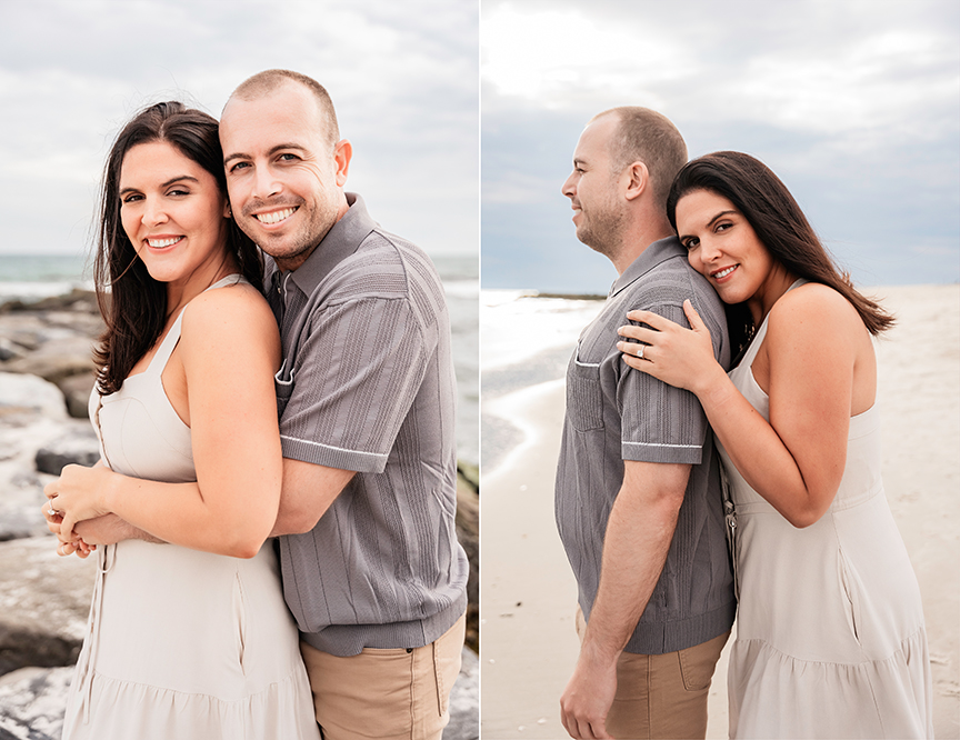 Long Island Natural Couple Photographer beach