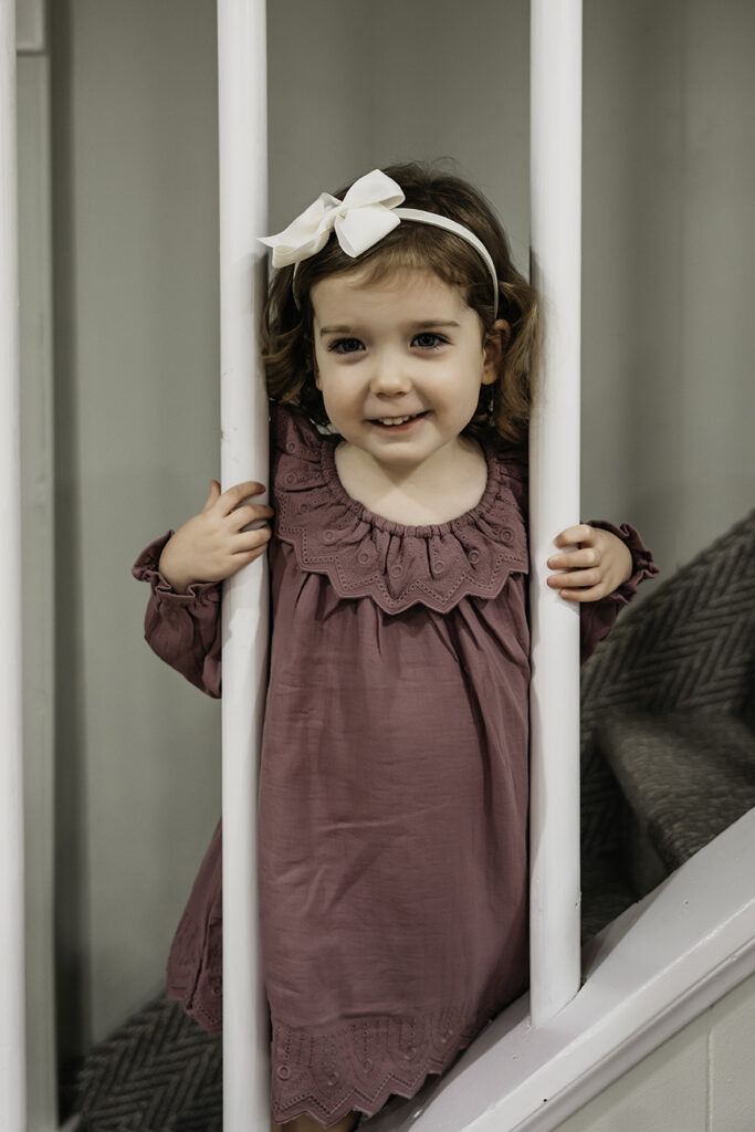 Cozy and Playful In Home New Baby Photos framed