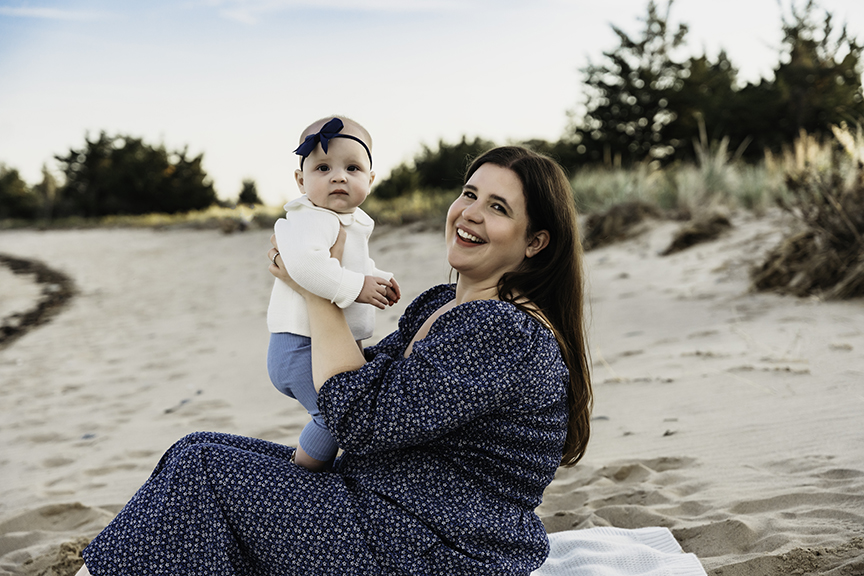 Big brother and baby sister family photos on Long Island mom 